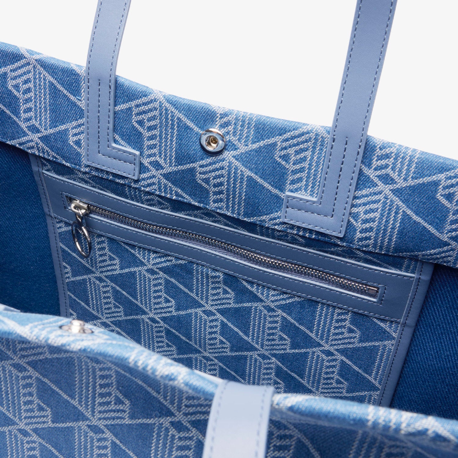 Grand sac cabas Heritage en jacquard - Mono Jacquard Denim