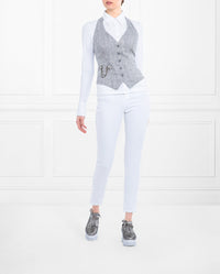 Veste Paz sans manches en Lin - Vapor Smoke