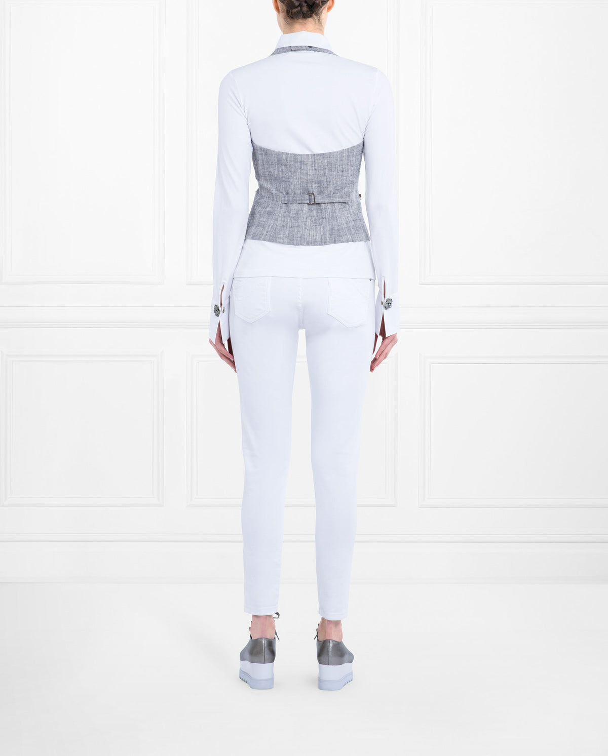 Veste Paz sans manches en Lin - Vapor Smoke