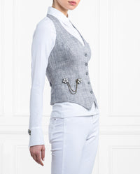 Veste Paz sans manches en Lin - Vapor Smoke