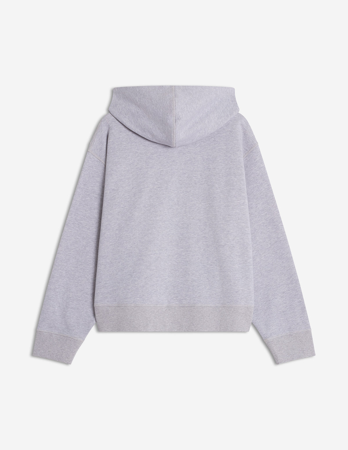 Baby Fox Zipped Hoodie - Light Grey Melange