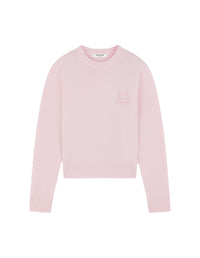 Fox Audacieux embroidered jumper in wool and cashmere - Light pink