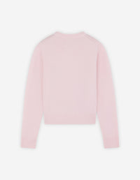 Fox Audacieux embroidered jumper in wool and cashmere - Light pink