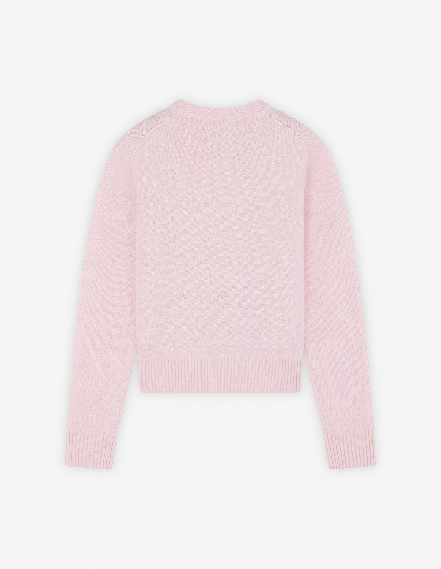 Fox Audacieux embroidered jumper in wool and cashmere - Light pink