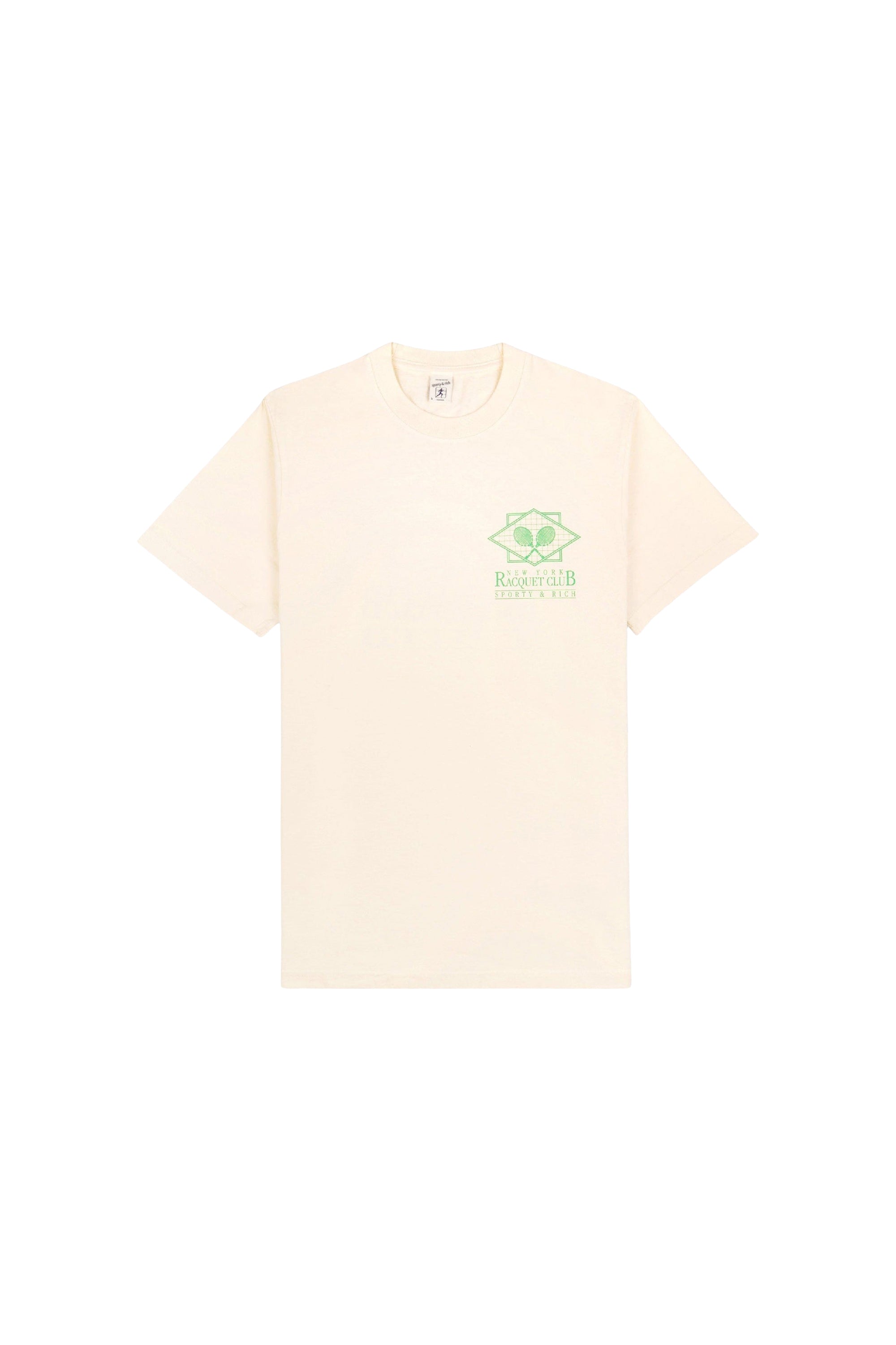 T-shirt NY Racquet Club à impression - Cream