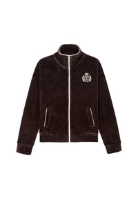 Gilet NY Crest en velours - Chocolat