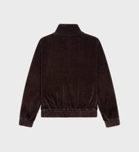 Gilet NY Crest en velours - Chocolate