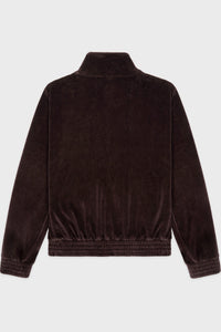 Gilet NY Crest en velours - Chocolate