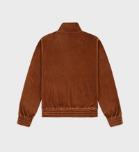 Gilet NY Crest en velours - Tobacco