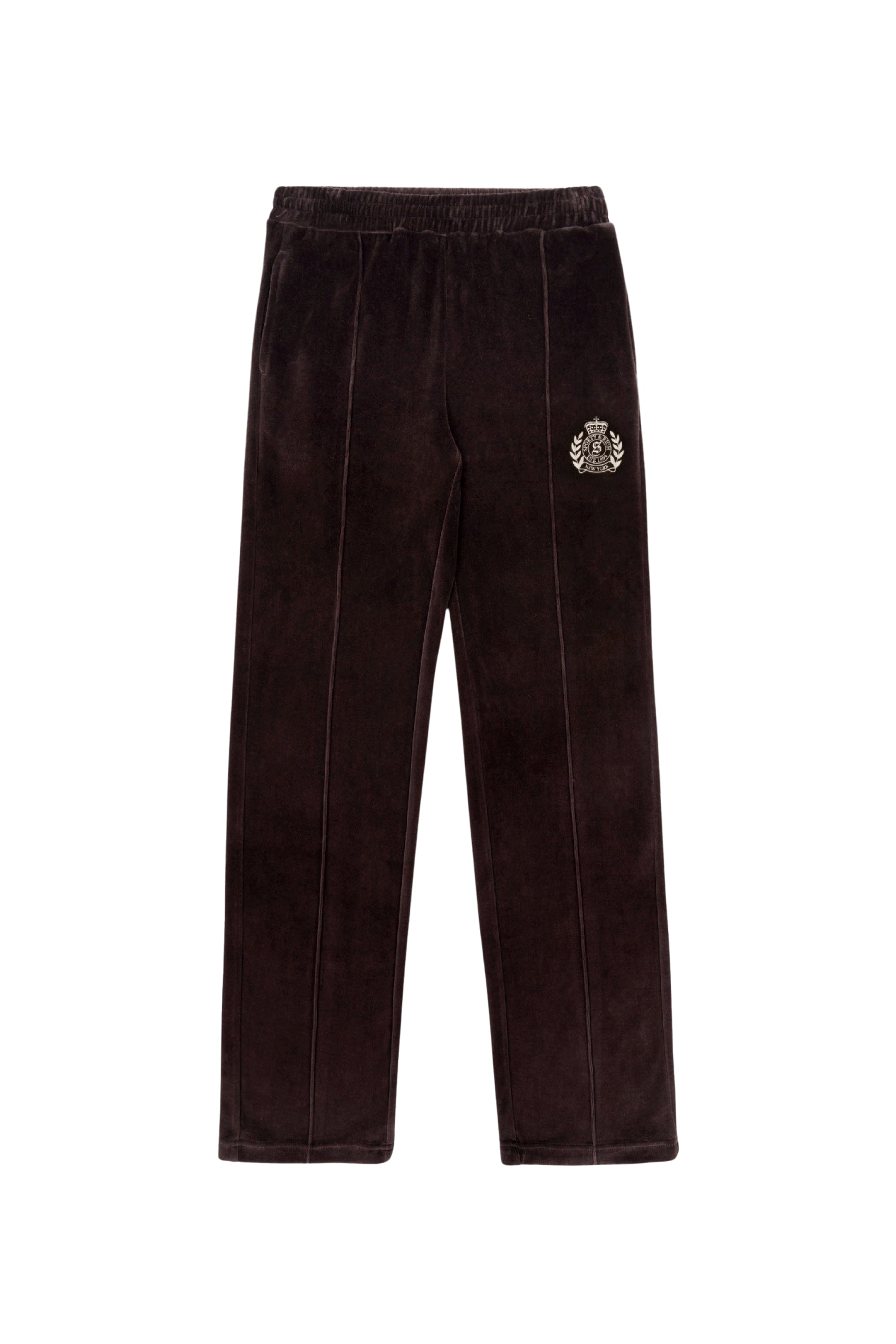 Pantalon NY Crest en velours - Chocolate