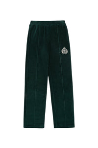NY Crest velour trousers - Forest