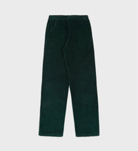 NY Crest velour trousers - Forest