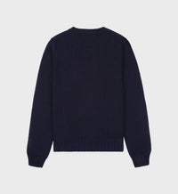 Sweatshirt NY Crest brodé en laine - Navy
