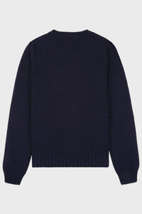 Sweatshirt NY Crest brodé en laine - Navy