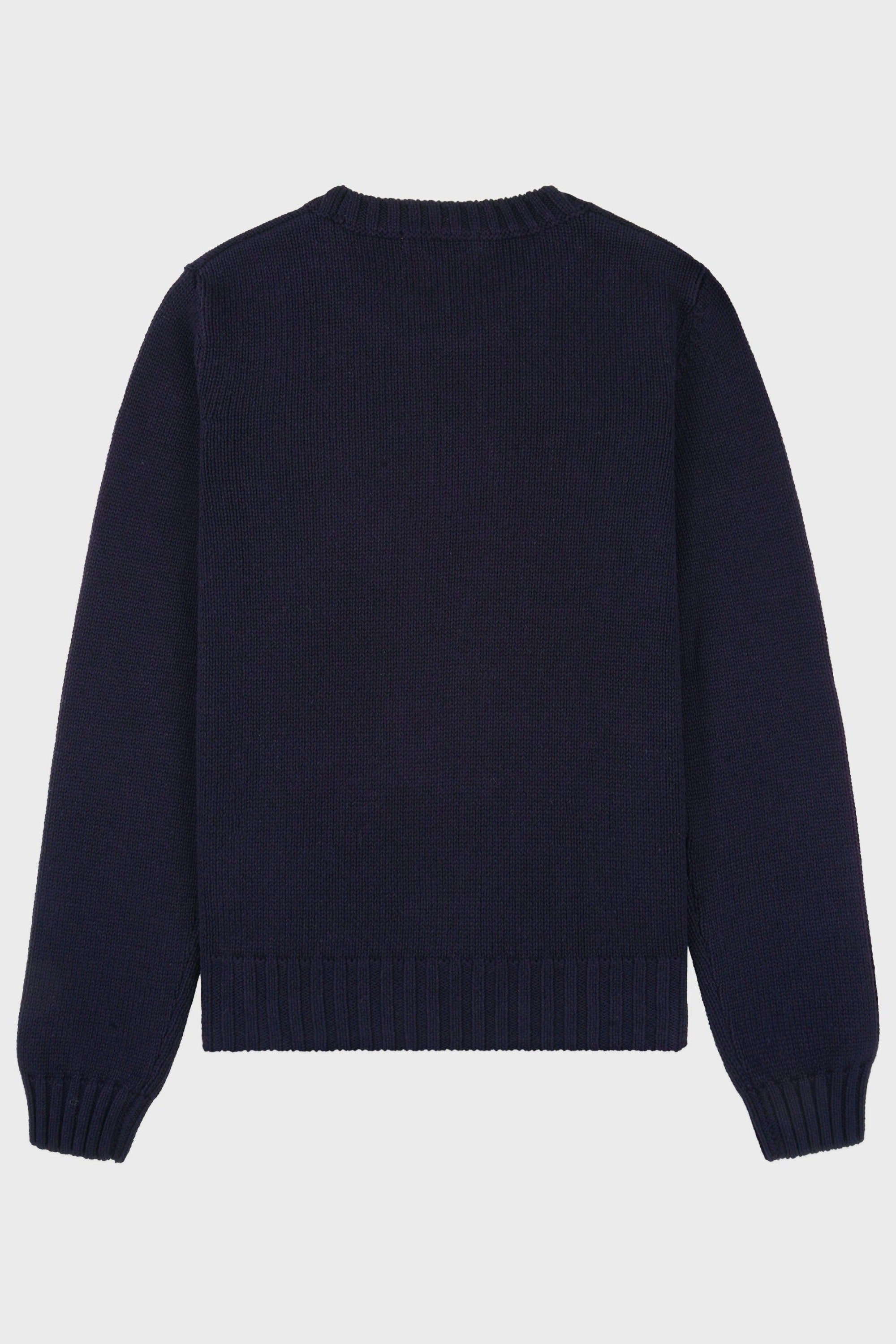 Sweatshirt NY Crest brodé en laine - Navy