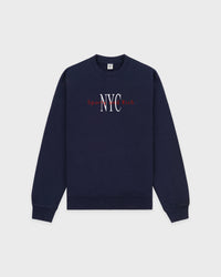 NY Minute Crewneck - Navy & White