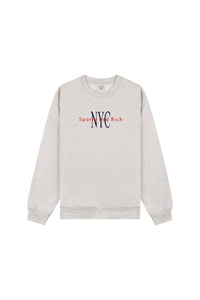 Sweatshirt NY Minute à broderie - Heather Gray