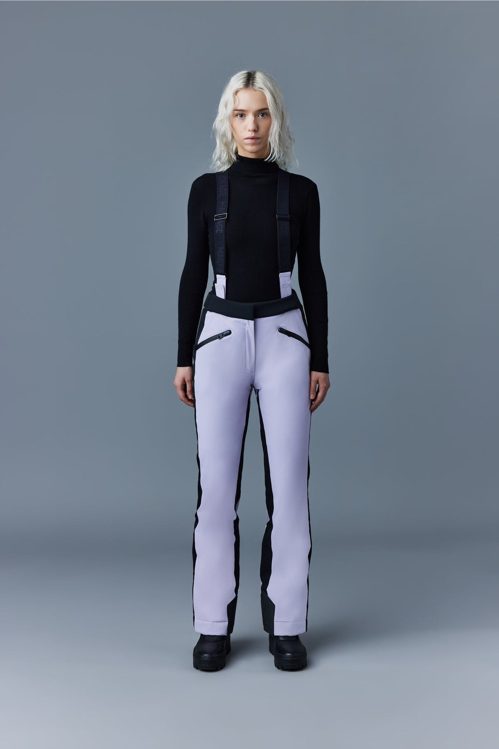 Pantalon de ski Nyomi à bretelles - Lilac