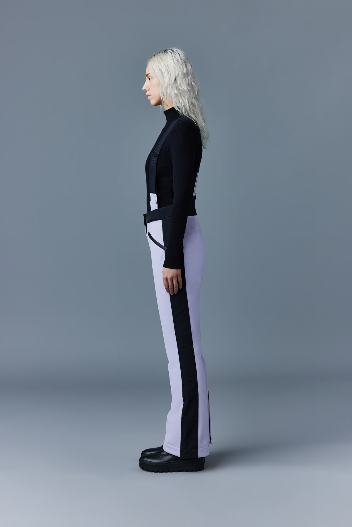 Pantalon de ski Nyomi à bretelles - Lilac