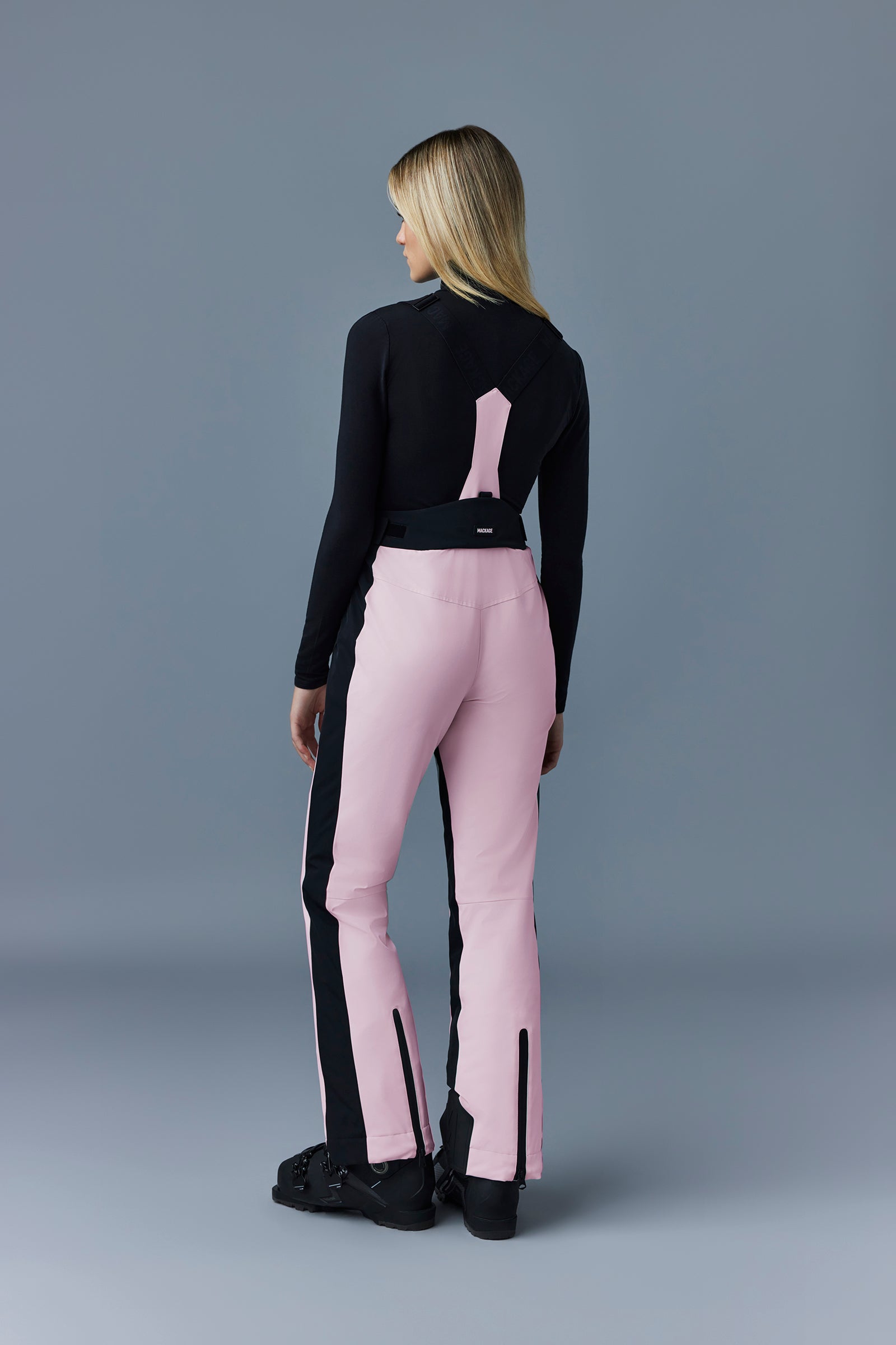 Pantalon de ski Nyomi à bretelles - Milkshake