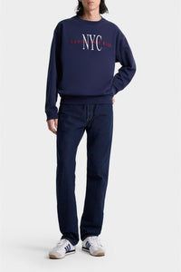 Sweatshirt NY Minute à broderie - Dark Navy