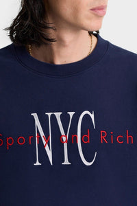NY Minute Crewneck - Navy & White