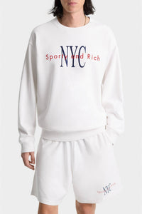 Sweatshirt NY Minute à broderie - White