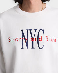 Sweatshirt NY Minute à broderie - White