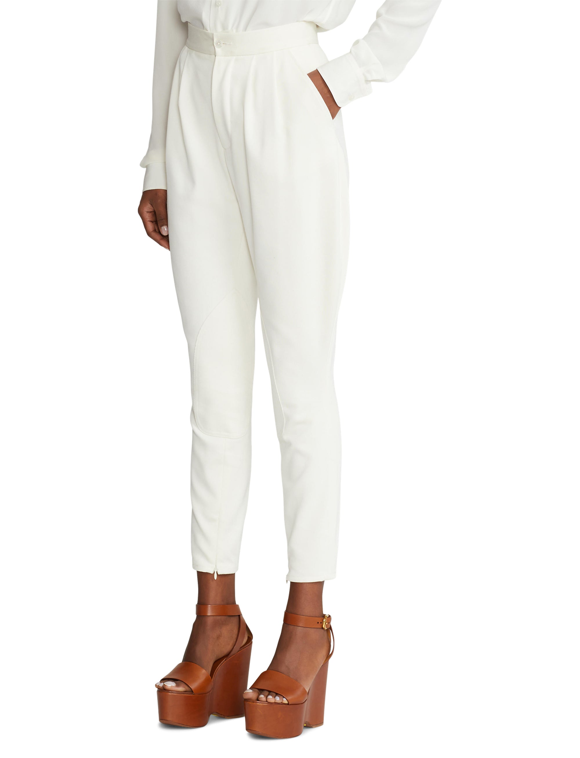 Pantalon jodhpur Harrison en sergé de cavalerie - Lux Cream
