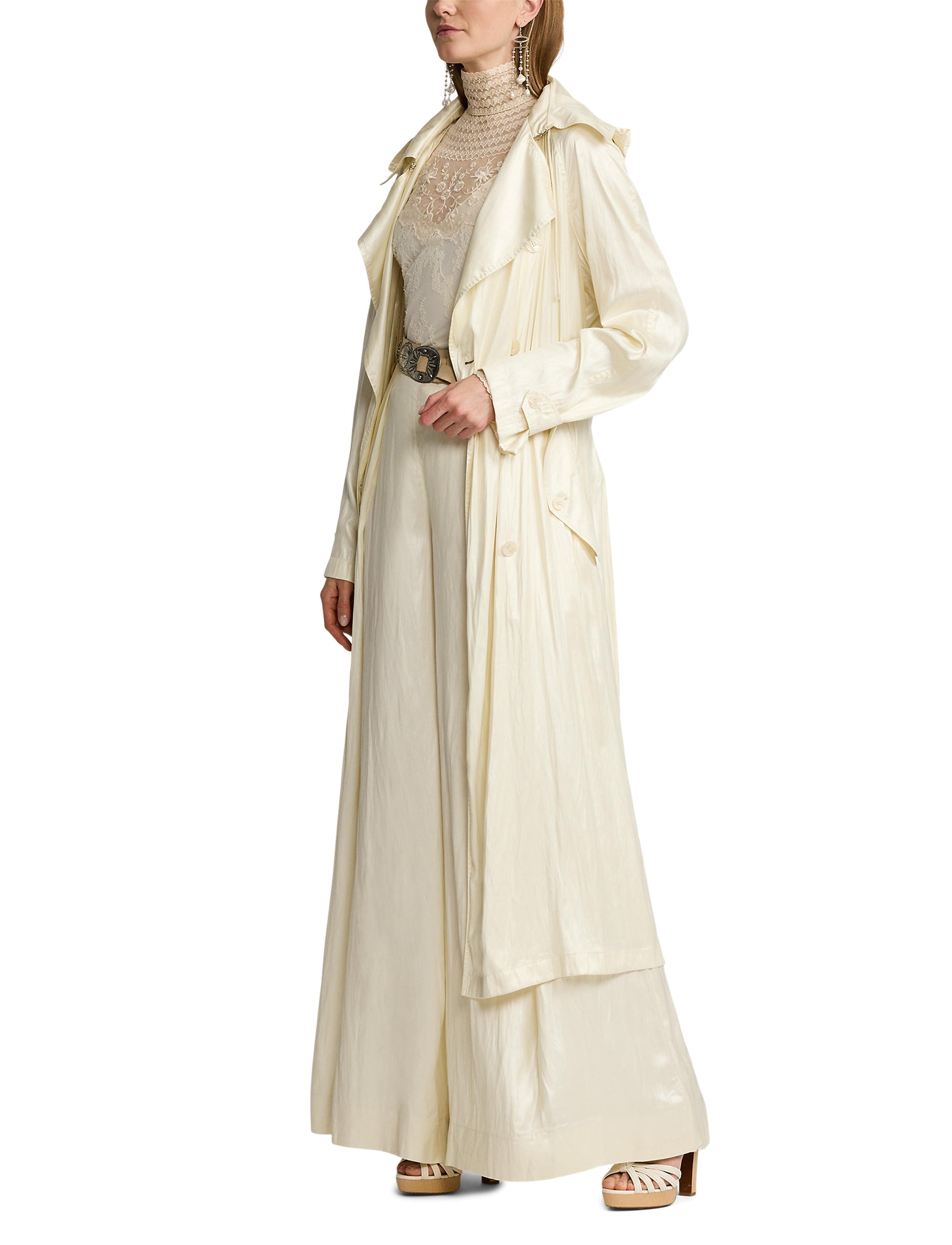 Twyla trench coat - Lux Cream