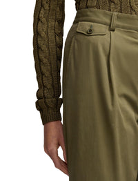 Pantalon Gordon en gabardine de coton - Moss