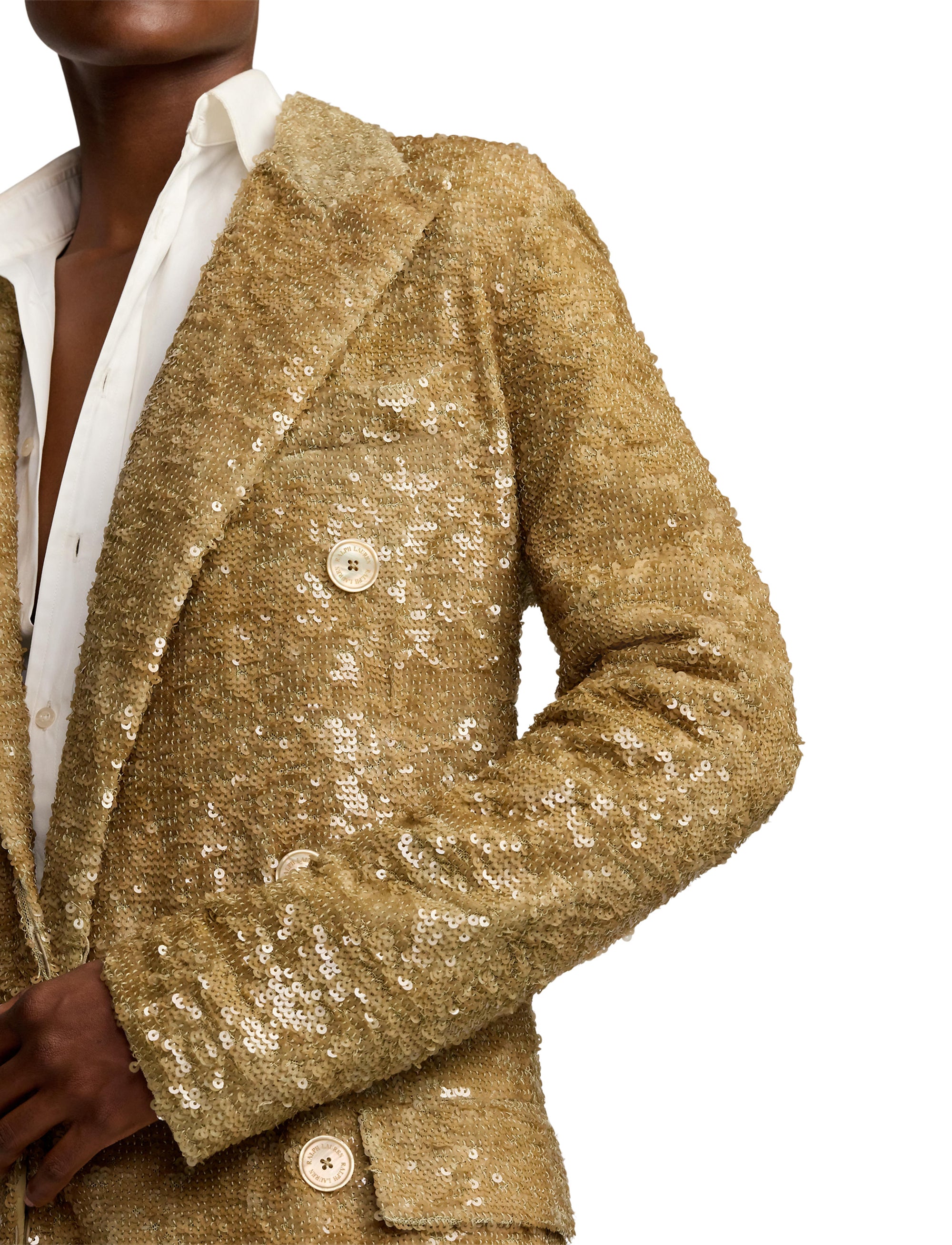Manteau Macy décoré en tulle - Lux Tan