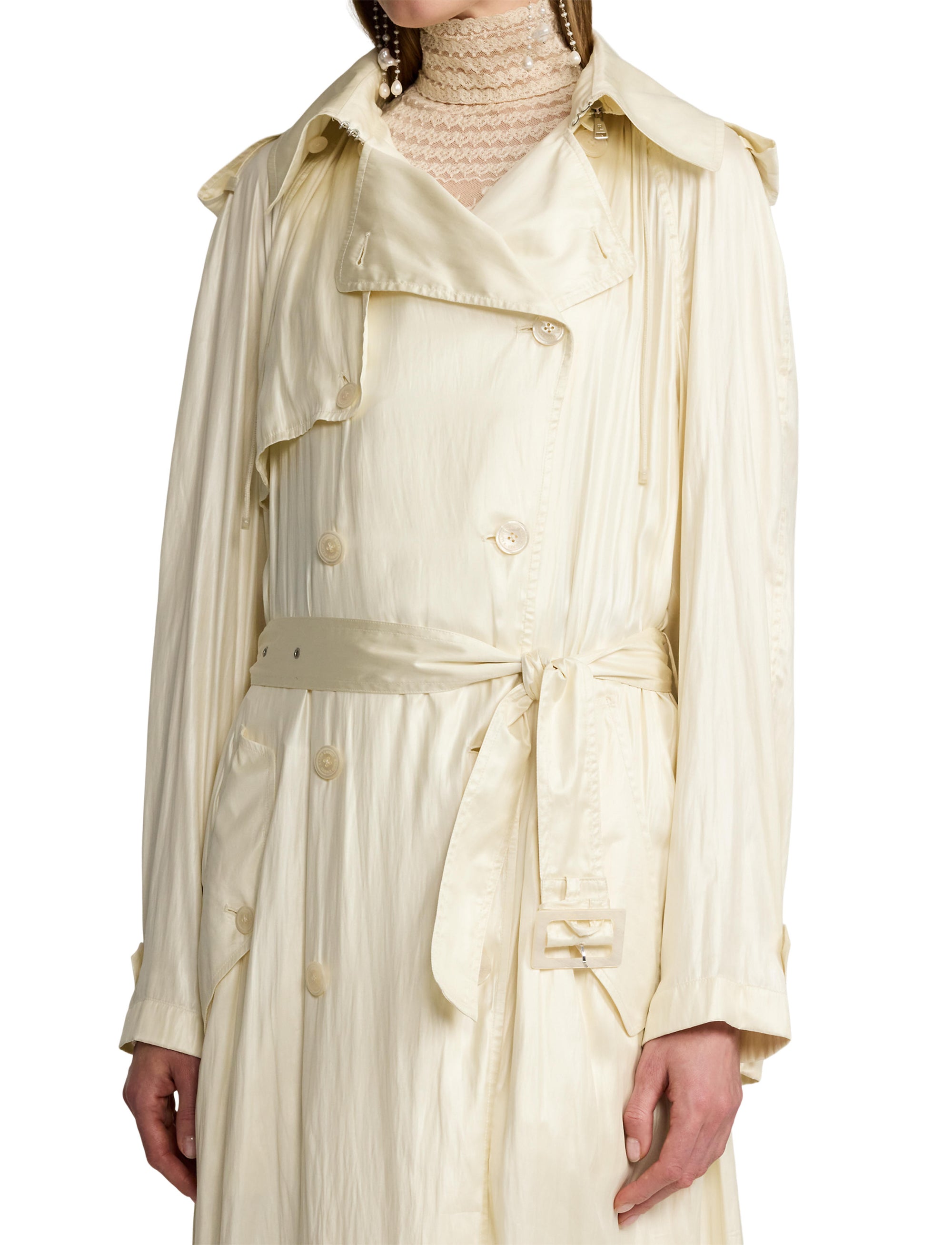 Twyla trench coat - Lux Cream