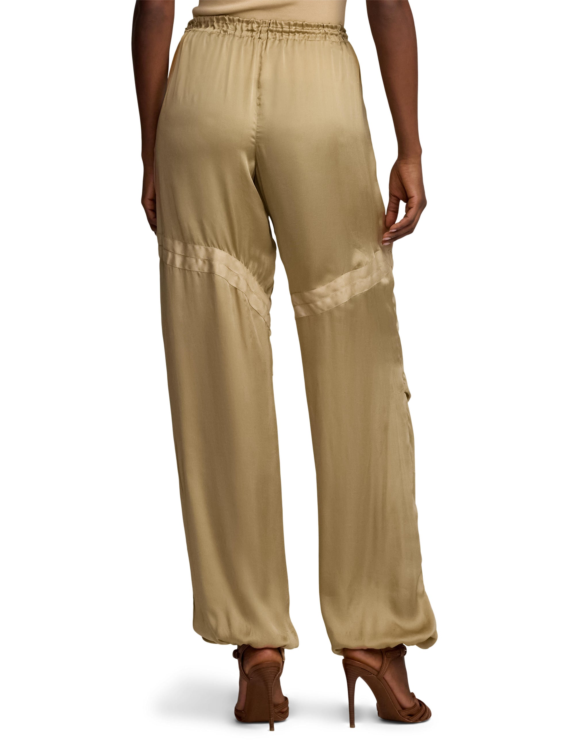 Pantalon Killian en soie - Lux Tan