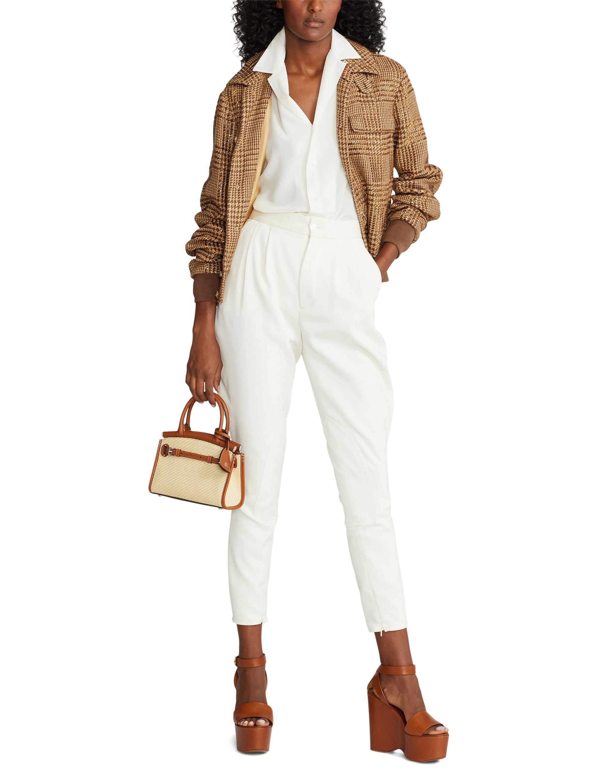 Pantalon jodhpur Harrison en sergé de cavalerie - Lux Cream