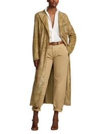 Manteau Macy décoré en tulle - Lux Tan