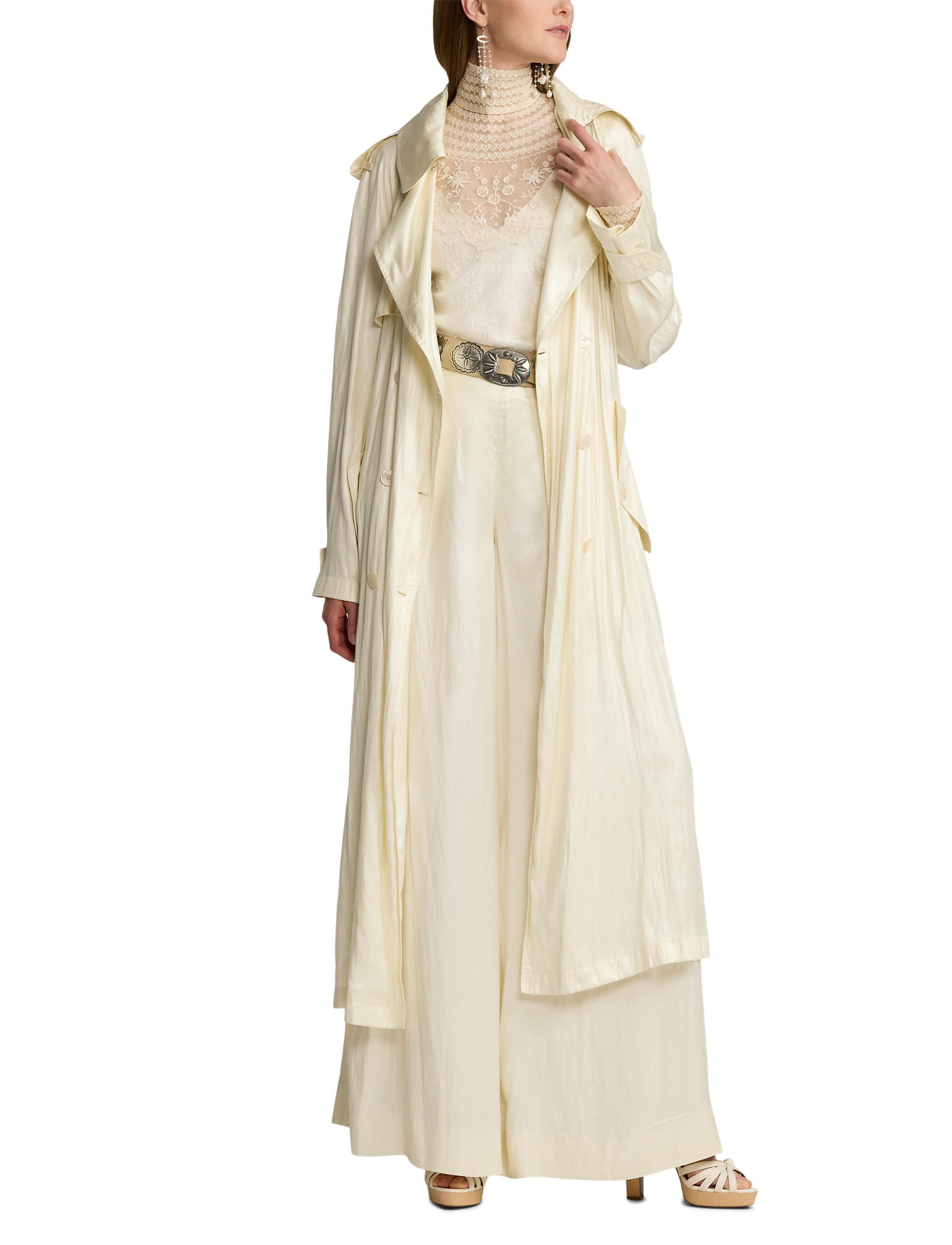 Twyla trench coat - Lux Cream