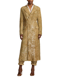 Manteau Macy décoré en tulle - Lux Tan