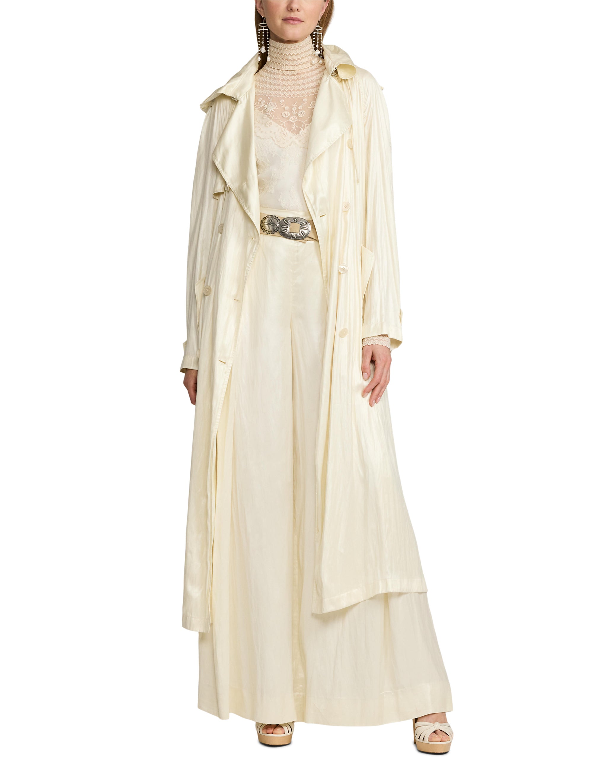 Twyla trench coat - Lux Cream