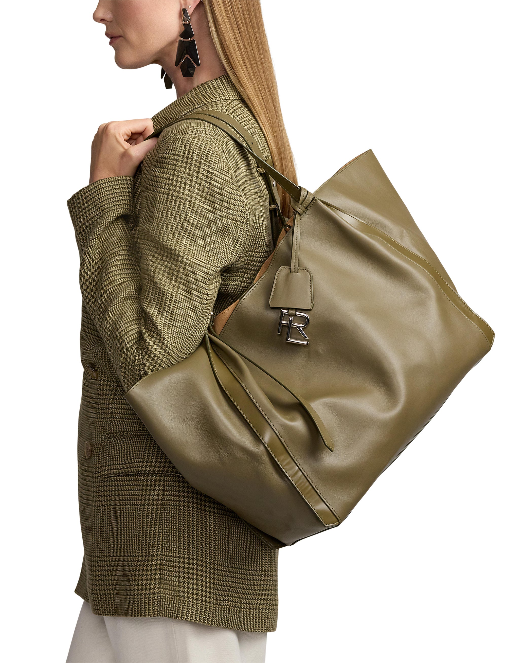Cabas RL 888 en cuir - Dusty Sage