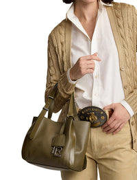 Mini-cabas RL 888 en cuir - Dusty Sage