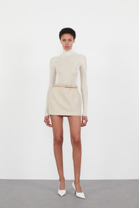 New Contour Mini Skirt - Sand