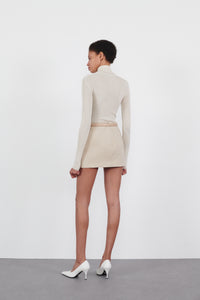 New Contour Mini Skirt - Sand