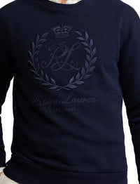Polo shirt with embroidered fleece badge - Classic Chairman Navy