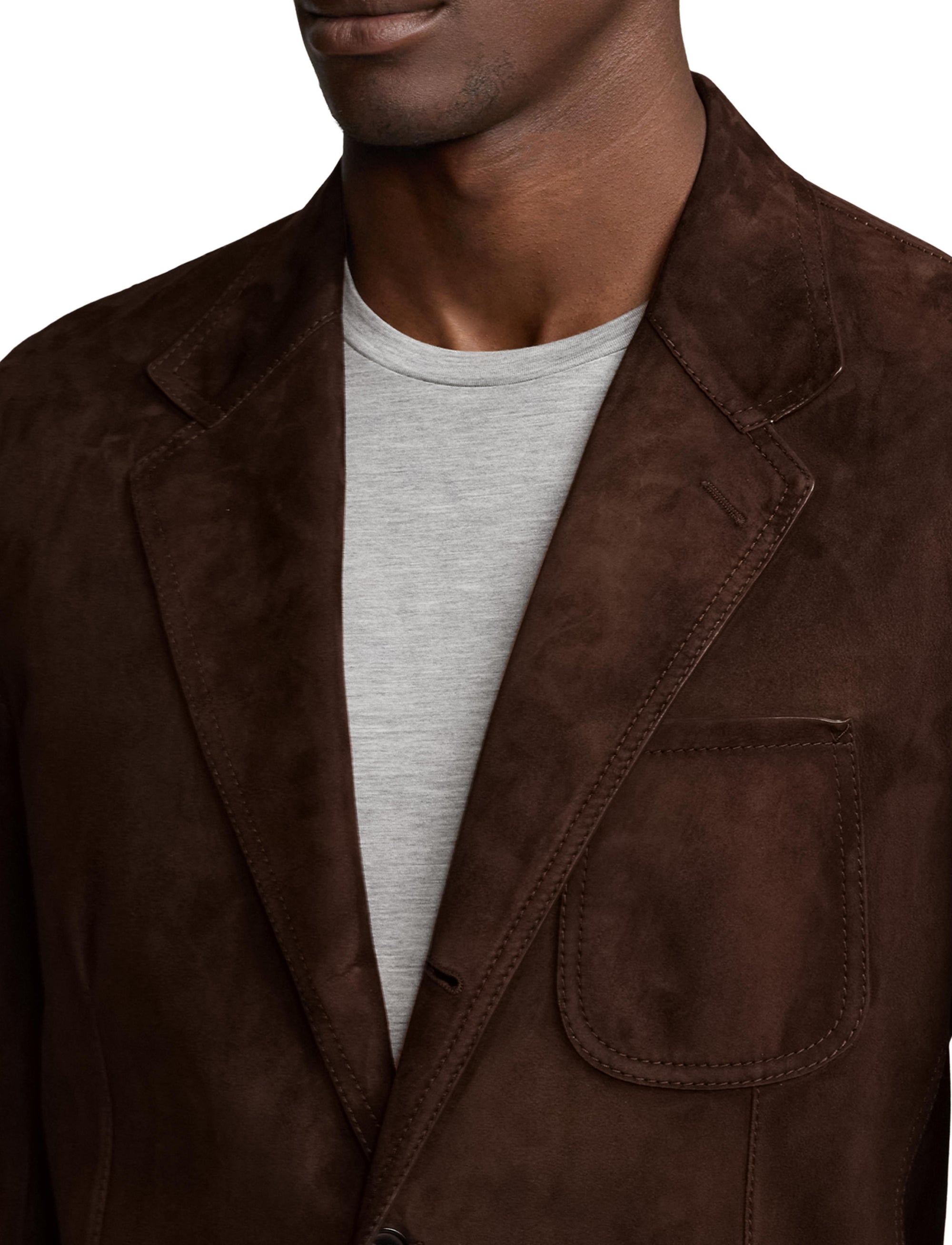 Blazer en daim - Brown