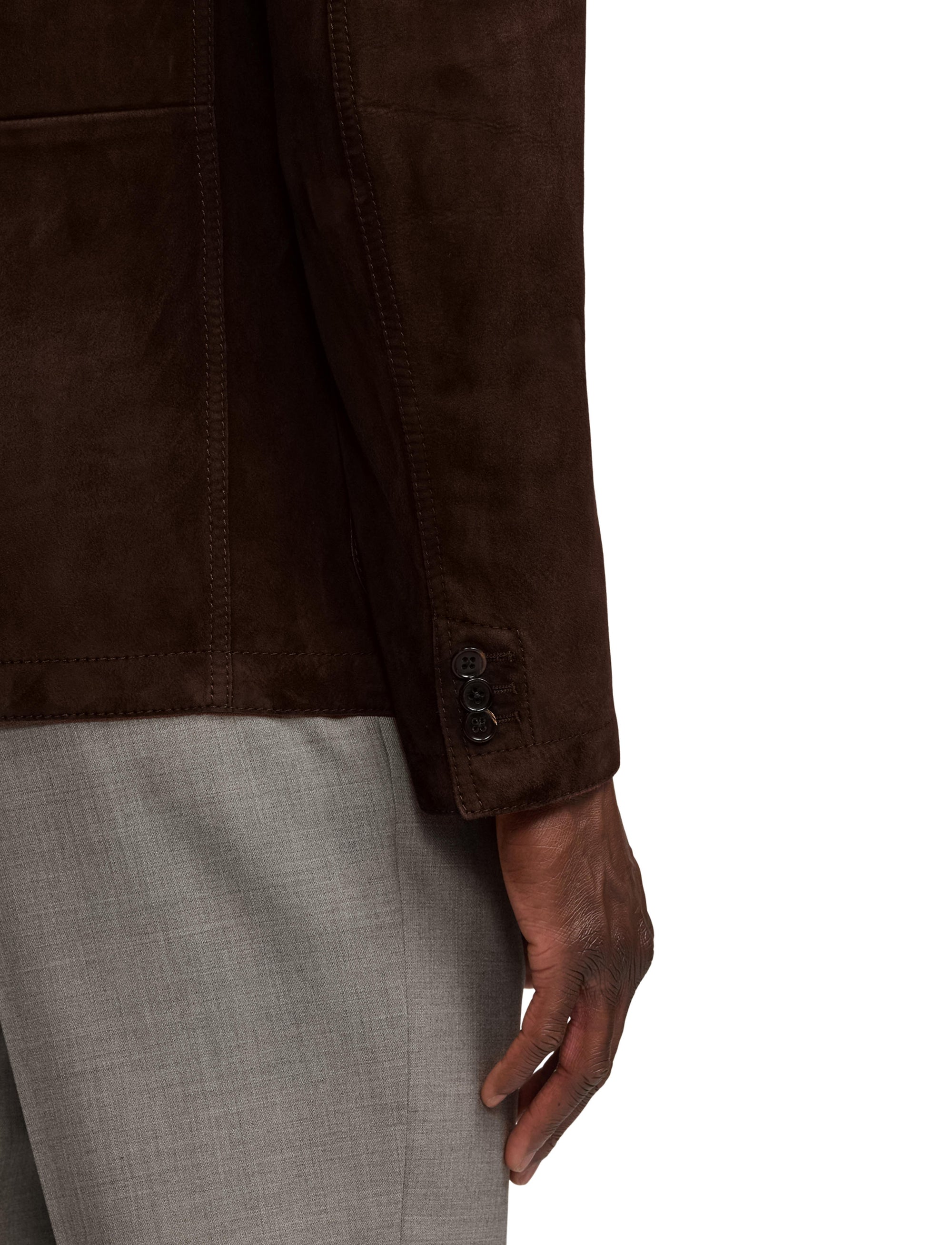 Blazer en daim - Brown