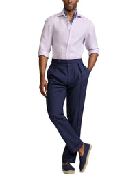 Chemise en lin natté - Lilac Breeze