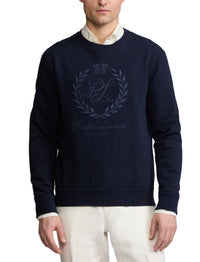 Polo shirt with embroidered fleece badge - Classic Chairman Navy