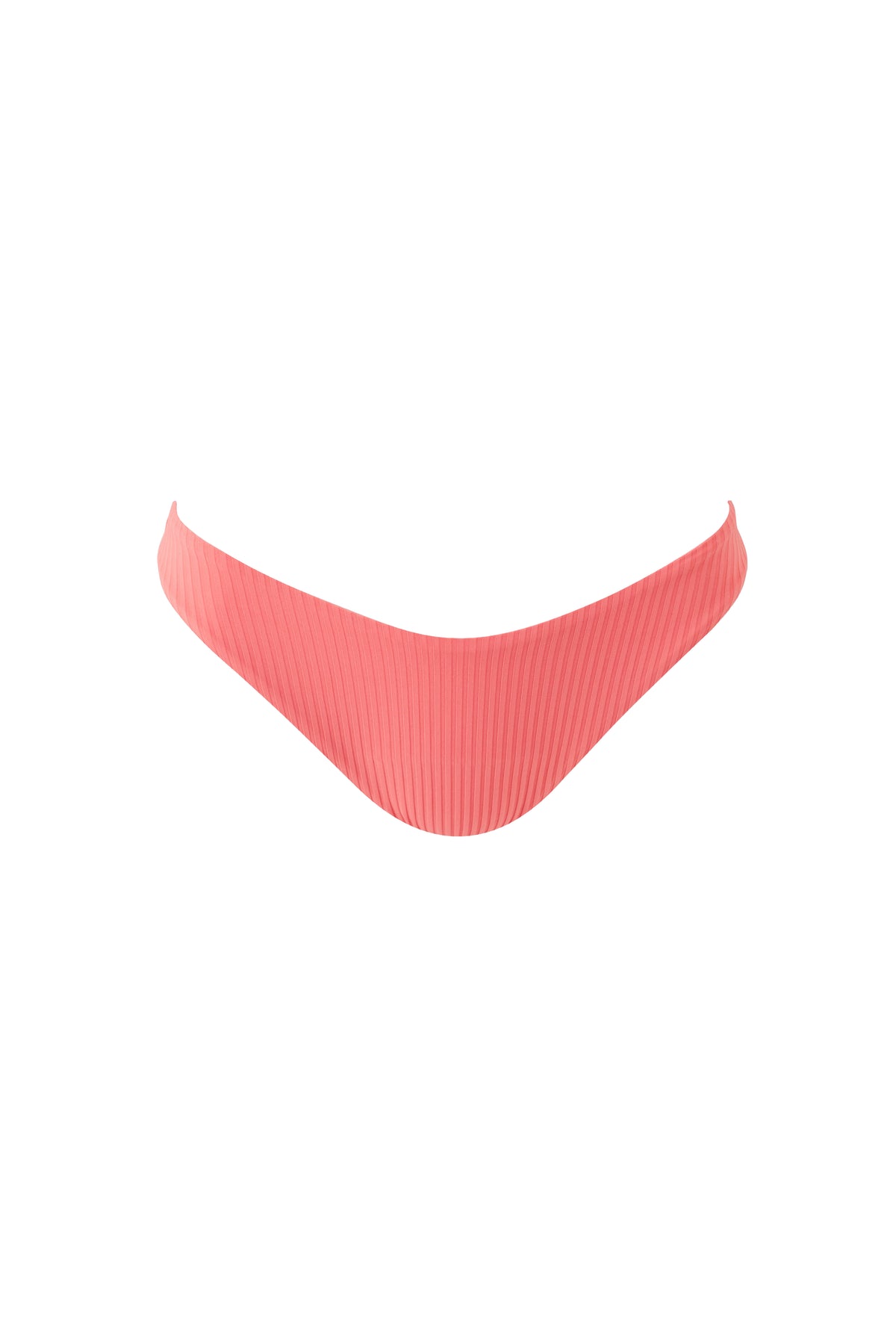 Noto textured high-waisted bikini bottoms - Apricot Ribbed