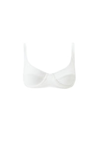 Haut de bikini balconnet Noto texturé - Cream Ribbed